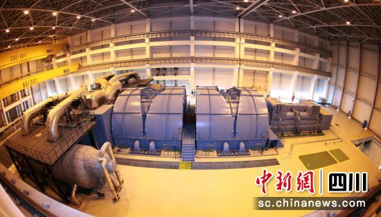 “华龙一号”全球首堆示范工程福清核电汽轮发电机组。k8凯发电气 供图
